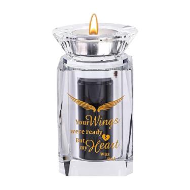 Imagem de BAHUJIDA Urna Pequena Personalizada Asas de Anjo Mini Urnas Cinzas de Cristal Lembrança de Cremação para Urna Funerária para Humanos Ou Animais de Estimação, Suas Asas Estavam Pron (, Claro)