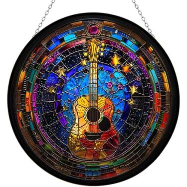 Imagem de 365CUSGIFTS Captador de sol para guitarra, vitrais, captadores de sol, enfeites coloridos, presentes para mulheres, mãe, esposa, Halloween, Natal, inauguração de casa