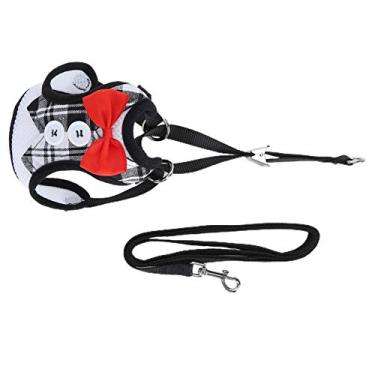 Imagem de Coleiras e Trelas para Gatos à Prova de Fuga Respirável para Caminhar Colete de Gato Com Laço Bonito, Trela, (Médio 80 x 60 x 53 cm / 31,5 x 23,6 x 20,9 pol.)