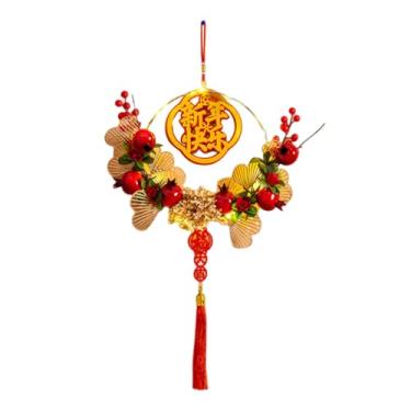 Imagem de shamjina de ano novo 2025, decoração de ano novo chinês, porta frontal, pingente, 2025, guirlanda para atividades ao ar livre, fazenda, celebração, Style B