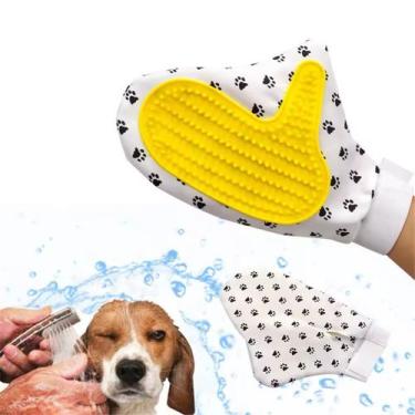 Imagem de Luva Para Banho Massageadora e Removedora De Pelos Para Pet - STORE BI