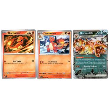 Imagem de Lote de cartas Pokémon Charizard ex 125/197 Double Rare Tera - Pokemon