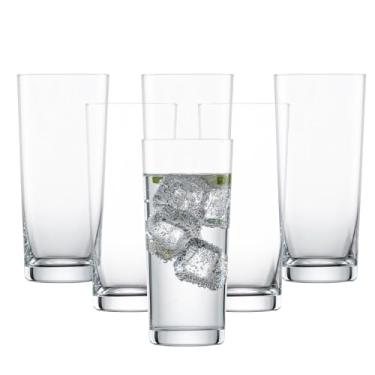 Imagem de SCHOTT ZWIESEL Copos básicos de seleção de barra de 368 g (conjunto de 6), copos Longdrink de tamanho médio, copos de cristal Tritan seguros para lava-louças, feitos na Alemanha