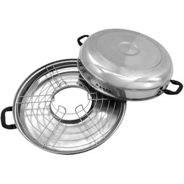 Imagem de Churrasqueira Panela Assadeira Para Boca Fogão Carne Peixe