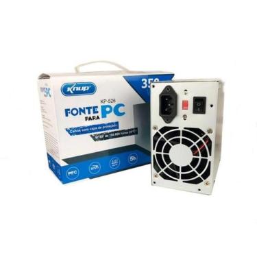 Imagem de Fonte De Alimentação Para Pc Silenciosa Knup Kp-517 200w 12v 1.3 Bivol