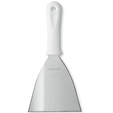 Imagem de Espátula Reta de Aço Inox 12 cm Hercules Branca, 10cm