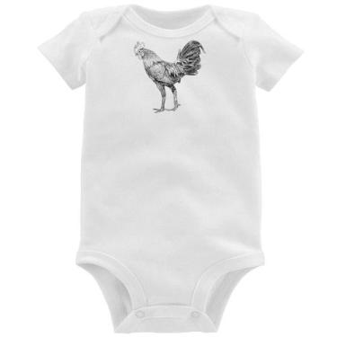 Imagem de Body Bebê Galo Desenho - Foca na Moda, Branco, G