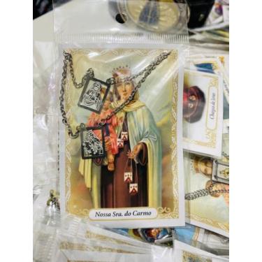 Imagem de Escapulário metal - nossa senhora do carmo - LIVRARIA DAMASCO