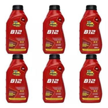Imagem de Kit 6 Unidades Aditivo Para Óleo De Motor Automotivo Bardahl B12 Plus 500ml