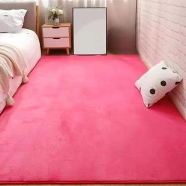 Imagem de Tapetes cinza Coral Veludo Sala de estar Tapete antiderrapante Tapetes de cabeceira Grande tapete macio Tapete de jogo infantil Decoração retangular para casa, 9,100x200cm