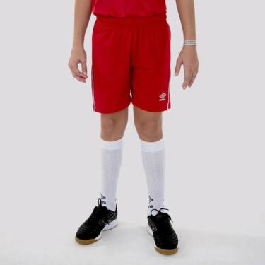 Imagem de Calção Umbro Twr Pipe Juvenil Vermelho, 16 ANOS