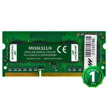 Imagem de Memória RAM para Notebook Macrovip DDR3L 4GB 1600MHz
