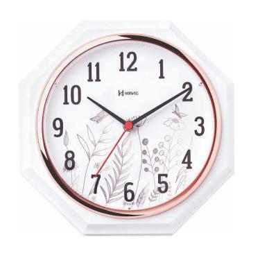 Imagem de Relógio De Parede Decorativo Rosé 24 Cm Herweg 660029-309