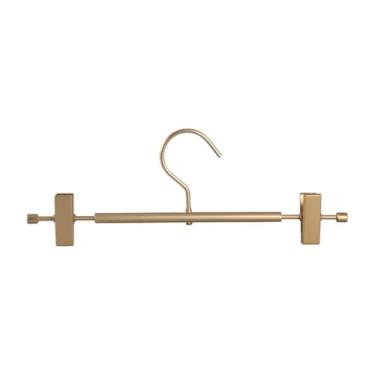 Imagem de IEUDNS Cabide de calças com clipes hanger inferior armário multifuncional anti -deslizamento para toalhas de mesa Quarto de lavanderia, Ouro