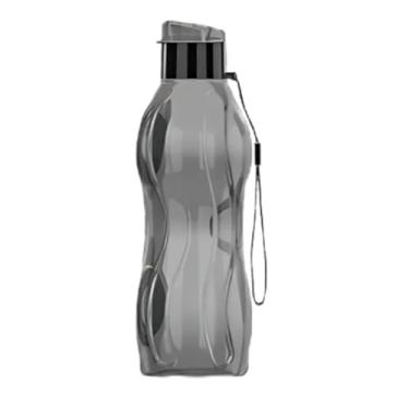 Imagem de Garrafinha De água Treino Squeeze Neon Academia Escola Atacado 600 Ml Resistente (Fumê Translúcida)