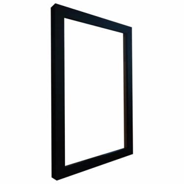 Imagem de Armação de Moldura Lisa Revestida para Quadros e Fotos - 2x2 Cor:PRETO;Tamanho:15X21 CM