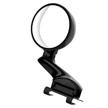 Imagem de Espelho de ponto cego para carro, espelho auxiliar amplo para carro Angel para retrovisor de ponto cego dianteiro traseiro (preto-esquerdo)