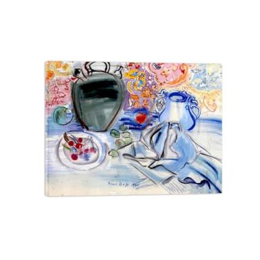 Imagem de BMZFYBS Pinturas a óleo famosas - Imagem de arte clássica - Natureza morta com jarro - Impressão giclée em tela - Pôster e impressões prontas para pendurar tela embrulhada 20x25 cm 8x10in