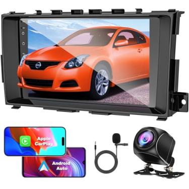 Imagem de Rádio estéreo 4G + 64G para Nissan Altima 2013-2018, carro sem fio e Android Auto com Android 12 compatível com Bluetooth/controle de voz/GPS/WiFi/câmera de backup/SWC/FM, tela sensível ao toque IPS