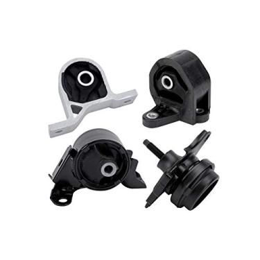Imagem de Conjunto de 4 suportes para motor e transmissão – Serve para Honda Civic 2001-2005 1.7L com Trans Automáticos – Substitui 50840-S5A-A81, 50840-S5A-990,50810-S5A-013, 50810-S5A-992, A6595, A6588, A6591, A4511