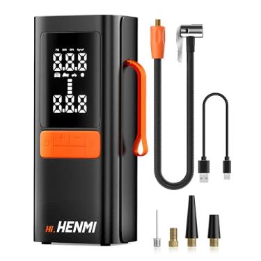 Imagem de Compressor de ar portátil para insuflador de pneu, bomba de ar de pneu de carro portátil com medidor de pressão digital, bomba de pneu de bicicleta de 18000 mAh e 170 PSI, bomba de ar elétrica para