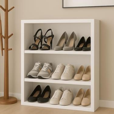 Imagem de SAPATEIRA NICHO CUBO 60X60CM MDF BRANCO MULTIFUNCIONAL PARA ORGANIZAR SAPATOS TÊNIS SALTO E SAPATILHAS