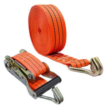 Imagem de Kit Cinta de Amarração Laranja 50 mm x 9,0 m 3 Ton + Catraca de Amarra