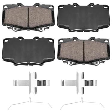 Imagem de SUPLABEL Pastilhas de freio dianteiras de cerâmica de fibra de carbono Z36-502 Z36 para Lexus LX450 1996-1997, Toyota Land Cruiser 1991-1997