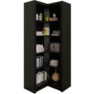 Imagem de Estante Armário de Canto Aberto p/ Escritório 5 Prateleiras