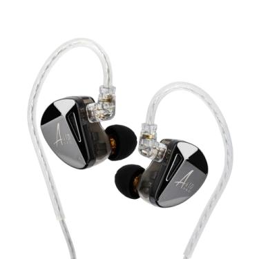 Imagem de HIFIXAUDIO x Monitor intra-auricular KZ AS10 PRO 5BA, fones de ouvido HiFi com placa frontal de polígono espelhado, fones de ouvido com fio com cabo destacável de 2 pinos para músicos audiófilos (sem