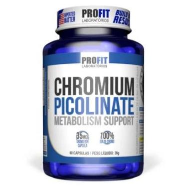 Imagem de Picolinato De Cromo 60 caps Chromium Picolinate - Profit Sem Sabor-Unissex
