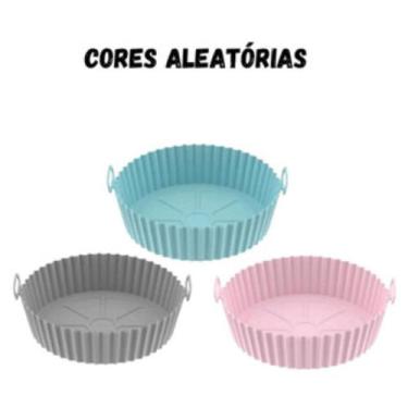 Imagem de Forma Assadeira de Silicone p/ Airfryer Forno Microondas Vaporizador 1
