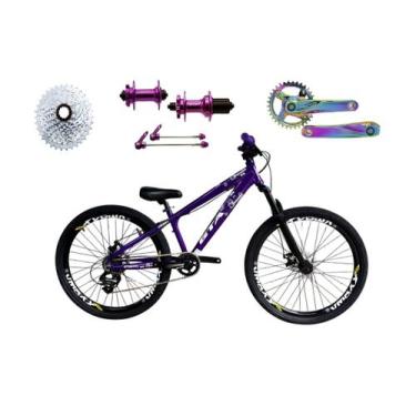 Imagem de Bicicleta 26 Gta Rebel Freeride Cor Roxo Single 8v Cubo Barulhento Ped
