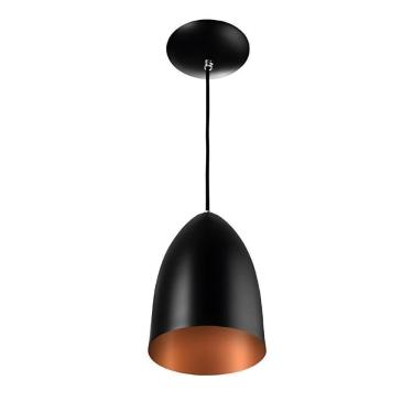Imagem de Pendente Lustre Luminaria De Teto Sala Cozinha Preto
