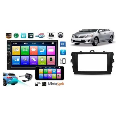 Imagem de Central Kit Multimidia Moldura Camera Corolla 2008 2009 2010 2011 2012 2013 2014