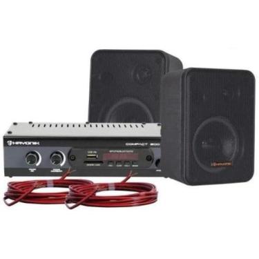 Imagem de Kit Som Ambiente Ambience 2000 Od V2 Preto Hayonik