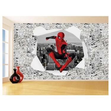 Imagem de Papel De Parede 3D Heróis Página Quadrinhos Hq 3,5M Nhma268 - Você Dec