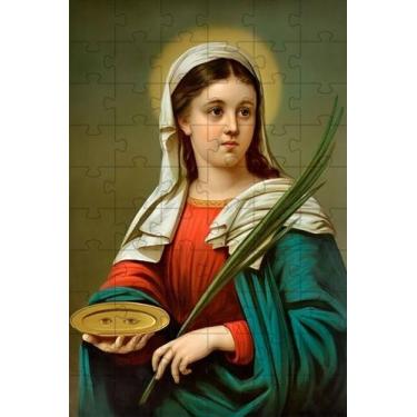 Imagem de Quebra-Cabeça Religiosas de Deus Santa Luzia de 300 peças - Coleção Te