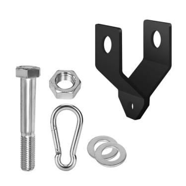 Imagem de LHERUT Acessórios personalizados para sistema de polia de fixação de manilha de rack elétrico, parafusos de haste de membro cruzado de rack de agachamento, gaiola faça você mesmo, ferramenta de barra