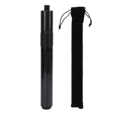 Imagem de Extensão da piscina Extensão de fibra de carbono Comprimento ajustável Billiard sticks Extender com plugue traseiro para fúria sugestão de 14 polegadas de bilhar profissional