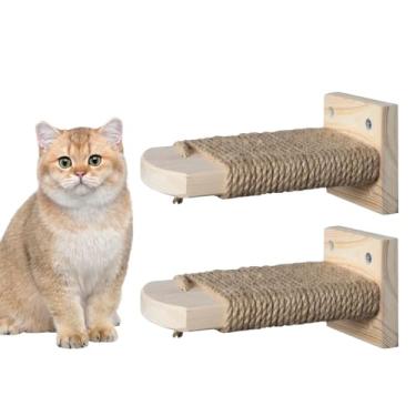 Imagem de Escadas Para Gatos Subir Para Gaiola, Prateleiras Montadas na Parede Para Gatos Subirem, Estantes de Descanso para Gato de e Escada para Gaiola Doméstica