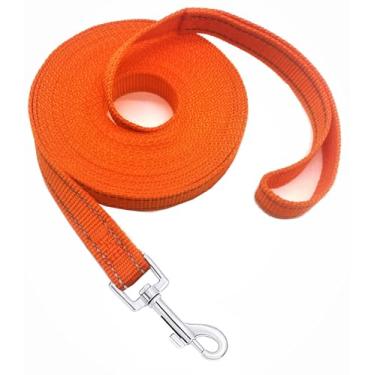 Imagem de Coleira de treinamento de nylon para cães pequenos e médios, coleira longa refletiva para cães/filhotes para treinamento de obediência, acampamento