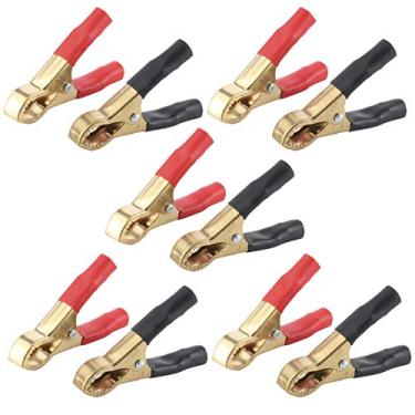 Imagem de Estink 50A Clipes para Cabos de Bateria, Grampos de Carregamento de Cobre Puro Clipes Isolados Robustos para Painéis Solares Cercas Elétricas Aplicações Automotivas