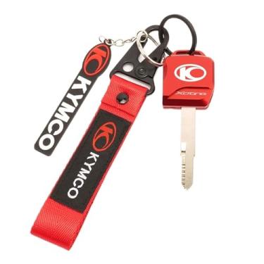 Imagem de jininshengxindianzi Compatible With XCITING NIKITA 200 250 300 LIKE 150 180 Motorcycle CNC Accessories Key Cover Case Shell Keychain Keyring(1 Set Red)