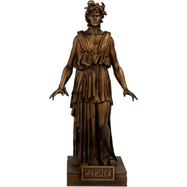 Imagem de Estátua Medusa Mitologia Grega Estatueta - Versão 2 (Cor Cobre Antigo)