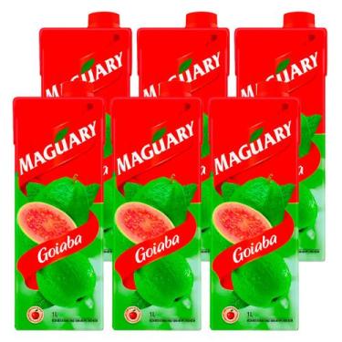 Imagem de Suco Maguary Néctar Sabor Goiaba 1l 6 Unidades