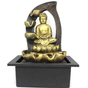 Imagem de Fonte De Água Decorativa Resina Cascata Iluminação De Led - Lorben