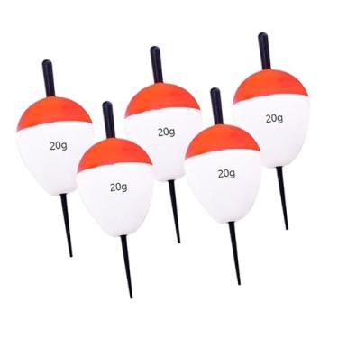 Imagem de predolo 5x Boias de Pesca Acessórios para Equipamentos de Pesca Boias de Espuma de EVA de Alta Flutuabilidade Cor Brilhante para de, 20g