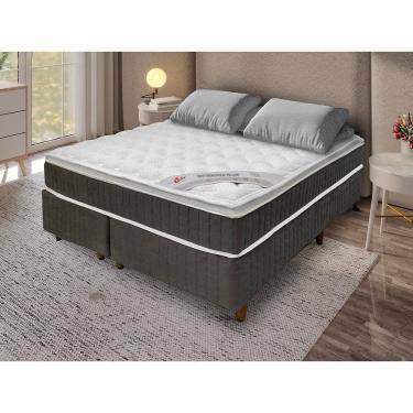 Imagem de Colchão Queen Molas New Tecnopedic Pillow 158x198 Castor Cinza