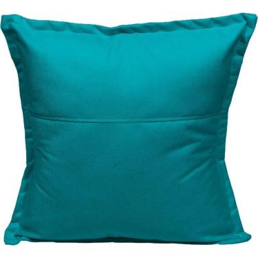 Imagem de Almofada 42,5x42,5 Suede Cores - Azul-turquesa, Suede